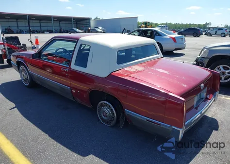 1989 Cadillac Fleetwood z USA, uszkodzony, nr VIN 1G6CB1155K4358846